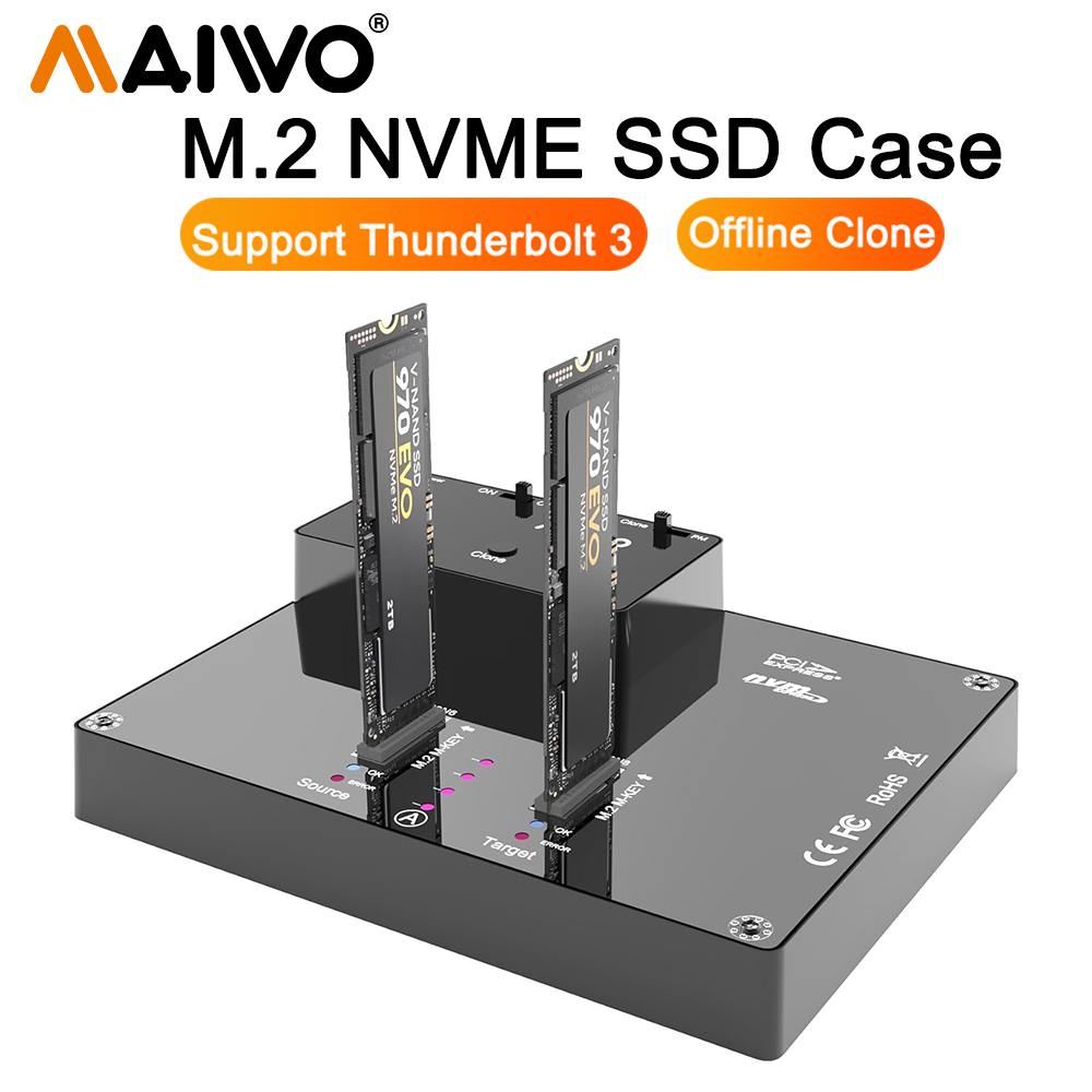 Док-станция MAIWO 2 Bay M2 NVM – обзор и цена 8Tb M2 Nvme Ssd
